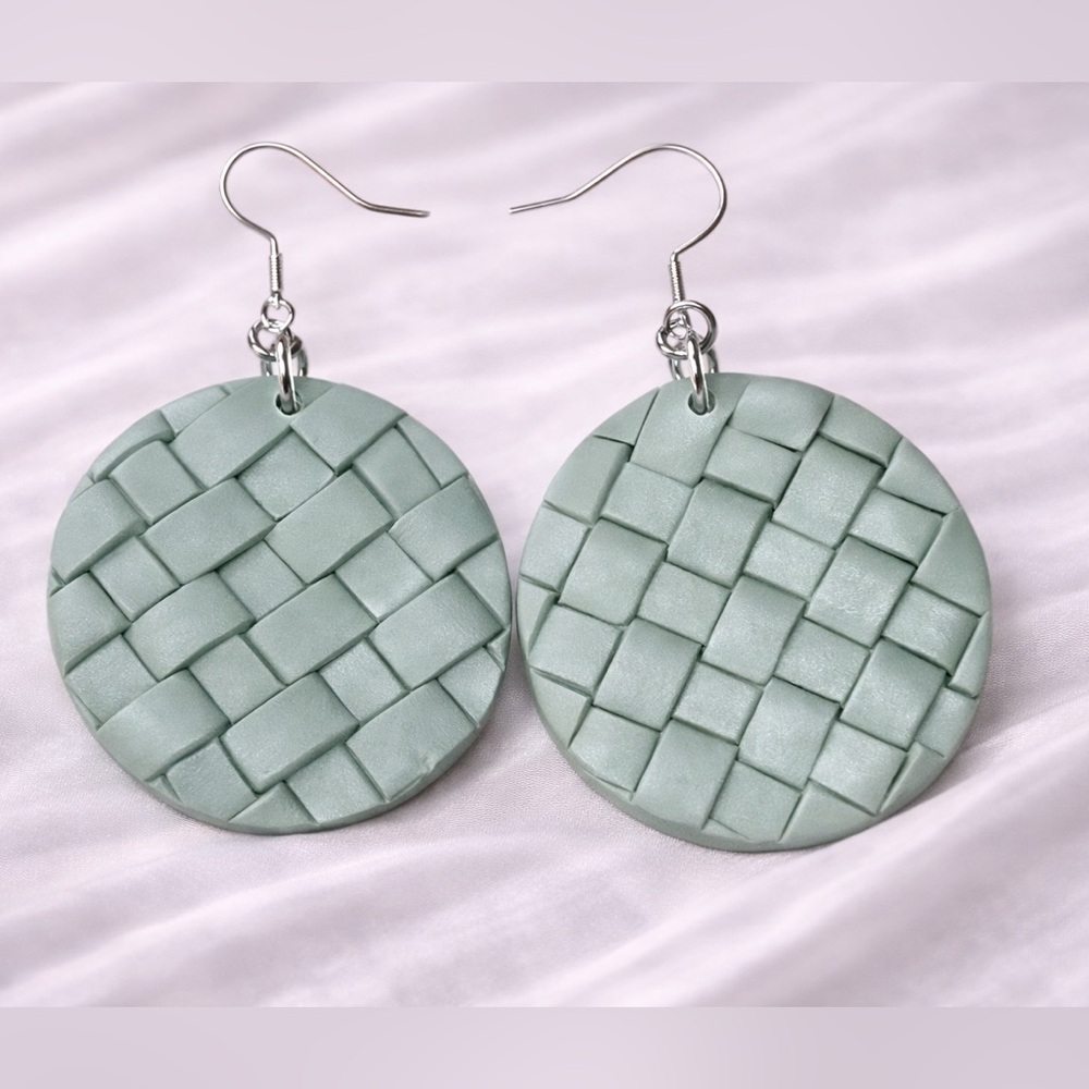 Woven Earrings Round Dangle Drop‎ Statement Earrings Fashion Jewelry